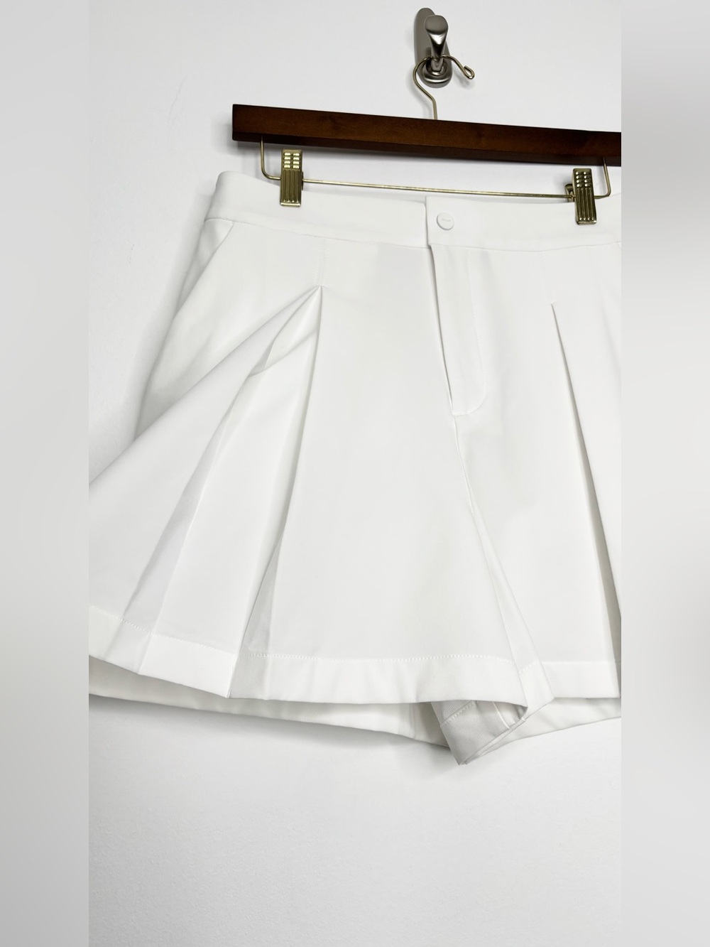 Ralph Lauren RLX Four Way Stretch Pleated Shorts White Wide Leg Size Small New - Picture 8 of 16